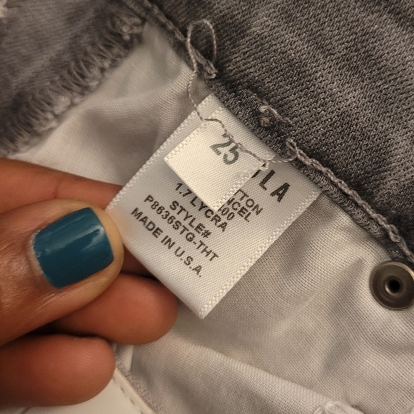 Pistola Light Gray Skinny Casual Denim Jeans Size 25 - Picture 6 of 8